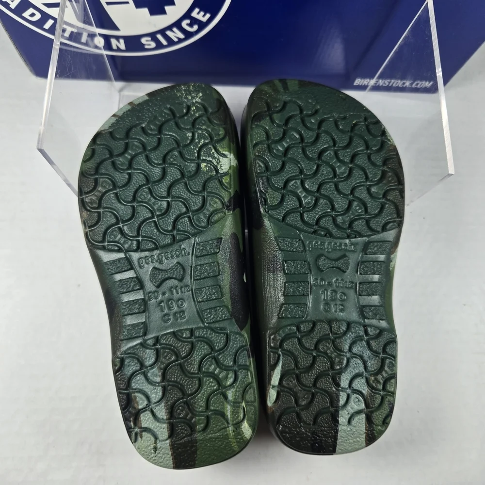 *NEW* Kids Unisex Birkenstock Super Birki Camo Slip On Clogs Mules EU30 US12